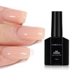 Picture of TOMICCA Nude Gel Nail Polish, 15ml Jelly Gel Polish, Translucent Nude Nail Polish Quick Dry, Soak Off UV Neutral Light Nude Gel Polish Colors Long Lasting Nail Art Manicure
