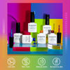Picture of RARJSM 9D Neon Cat Eye Gel Nail Polish Set 6 Colors Velvet Silver Glitter Bright Orange Blue Red Green Rose Purple Ice Gel Polish with Magnet Stick UV LED Curing Requires Soak Off Home Salon Diy