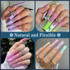 Picture of Luckyfairy XXL Square Nail Tips No C Curve Flat Nail Tips Square 2XL Half Cover Pre-buff Gel x Nail Tips False Nails 504 Pcs Gelly Tips for DIY Nail Art Salon 12 Sizes Press On nails
