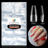 Picture of Long Coffin Nails Tips Half Matte 504pcs Long Coffin Gel x Nails Full Cover Coffin False Fake Press On Nails Easily DIY Art Salon Gel x Nail Extensions, 12 Sizes Luckyfairy