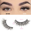 Picture of FARRED Natural Eyelashes Wispy Lashes Short False Eyelash Small Cat Eye Fake Lashes Full Pestañas Sets for MUA and Beginners Daily Makeup (F2 | 7-14mm)