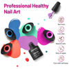 Picture of JODSONE 20 Color Vibrant and High Shine Gel Nail Polish Kit with 3 PCS Base Coat and Matte and Glossy Top Coat