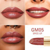Picture of Oulac Matte Lipstick with Metallic Shine, Comfortable Creamy Texture, Smooth No Grainy Feeling, Vegan & Gluten Free, Full-Coverage Lip Color 4.3g, Christmas Gifts for Women, GM05 Spice up