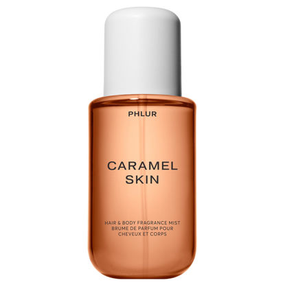 Picture of PHLUR Caramel Skin Body Mist - Hair & Body Mist for Women & Men Fragrance - Caramel Body Spray with Vanilla, Brown Sugar, Bergamot, Sandalwood & Musk (8 Fl Oz)