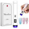 Picture of Melodysusie Handheld UV Light for Gel Nails, ART01R Cordless Gel X Nail Lamp Rechargeable with LCD Display, Eye-Protective Cover Flash Cure Nail Dryer for Rhinestone Glue Decoration DIY at Home White