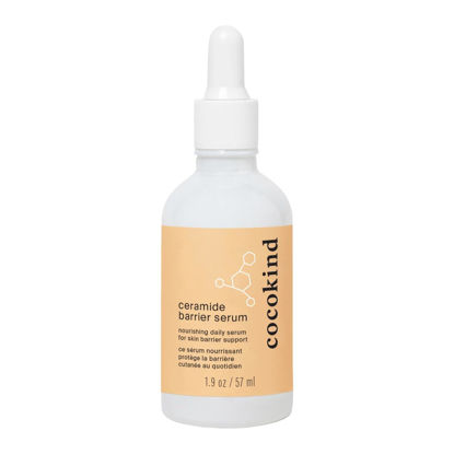 Picture of Cocokind Ceramide Barrier Serum, Hydrating Serum to Reduce Dryness, All Skin Types including Sensitive Skin, Fragrance Free, Cruelty Free, Jumbo Bottle, 2oz