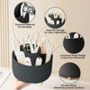 Picture of Makeup Brush Holder Organizer,360° Rotating Makeup Brush Organizer,5 Slot Make up Brushes Cup for Cosmetics, Nail Polish, Art Supply, Bathroom Vanity Desktop Organizer - Black