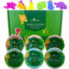 Picture of Dinosaur Bath Bombs for Kids with Surprise Toy Inside (6 Pack) - Bubble Bubble with Hidden Figures, Gentle and Safe, USA Made, Birthday Gift for Boys, Girls, and Teens by Two Sisters