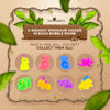 Picture of Dinosaur Bath Bombs for Kids with Surprise Toy Inside (6 Pack) - Bubble Bubble with Hidden Figures, Gentle and Safe, USA Made, Birthday Gift for Boys, Girls, and Teens by Two Sisters