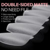 Picture of AILLSA Short Coffin Nail Tips 450PCS Full cover Double-sided Matte Gel Nail Tips Stronger Nail Tips Adhesion Pre-Shaped Press on Nail Tips for Home DIY Nails Tips Salon 15 Sizes
