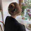 Picture of ATODEN Flat Hair Clips for Women Lay Flat Hair Claw Clips for Thin Thick Hair 3Pcs French Concord Hair Clips Large Hair Clips Neutral Jaw Clips Hair Clamps Hair Accessories White Brown Black