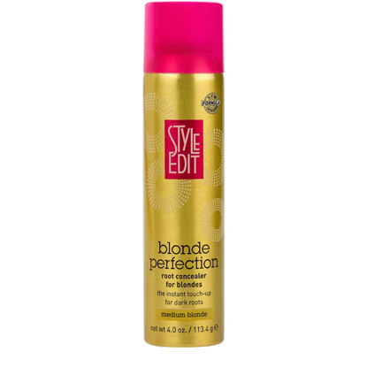 Picture of Style Edit MEDIUM BLONDE Root Concealer Touch Up Spray | Instantly Covers Grey Roots | Professional Salon Quality Cover Up Hair Products for Women |4 Ounce (Pack of 1)