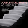 Picture of AILLSA Extra Short Square Nail Tips 450PCS Full cover Clear Nail Tips Matte No Need Files Upgraded Gel x Press on False Nail Tips for Nail Extension Fake Nail Tips Manicure 15 Sizes