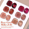 Picture of Born Pretty Jelly Burgundy Gel Nail Polish Fall Winter Jelly Wine Gel Polish Translucent Gel Polish Brown Purple Red Nude Colors Sheer Gel Polish Set Nail Art Varnish Manicure 6PCS