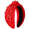 Picture of CEALXHENY Valentine’s Day Headband for Women Rhinestone Heart Headbands Red Pink Crystal Knotted Headband Valentine’s Day Hair Accessories Gifts (Beaded XO1)