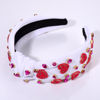 Picture of CEALXHENY Valentine's Day Hair Accessories, Red Pink Rhinestone Heart Headband for Women Fabric, Perfect for Valentine's Day, Anniversary, Dating, Party, Holiday, Wedding, Birthday, Daily
