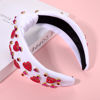 Picture of CEALXHENY Valentine's Day Hair Accessories, Red Pink Rhinestone Heart Headband for Women Fabric, Perfect for Valentine's Day, Anniversary, Dating, Party, Holiday, Wedding, Birthday, Daily