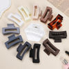 Picture of Sisiaipu 3.5 Inch Hair Clips - 12 Pcs Square Jaw Clips for Thick and Thin Hair, Rectangular Hair Accessories for Women and Girls - Neutral