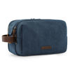 Picture of BAGSMART Toiletry Bag for Men, Canvas Travel Toiletry Organizer Dopp Kit Water-resistant Shaving Bag for Toiletries Accessories,Navy Blue-Medium