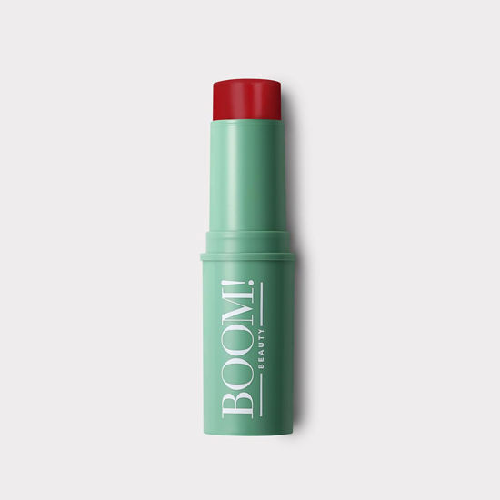 Picture of BOOM Beauty Boom Stick Parisian Red: 3-in-1 Cream Blush Stick for Eyes, Lips & Cheek, Long-Wearing Blendable & Building Color Vegan Lipstick Pen for All Skin