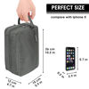 Picture of Toiletry Bag for Men Hanging Dopp Kit Water Resistant Shaving Bag Small Toiletry Bag for Traveling (Denim Pure Grey)