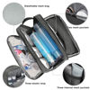 Picture of Toiletry Bag for Men Hanging Dopp Kit Water Resistant Shaving Bag Small Toiletry Bag for Traveling (Denim Pure Grey)