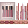 Picture of BestLand 6Pcs Matte Liquid Lipstick + Lip Liner Pens Set, One Step Lips Makeup Kits Pigment Velvety Nude Lip Stain Waterproof Long Wear Lip Gloss Make up Gift Set (Classic Allure Set)