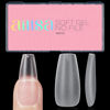 Picture of AILLSA Medium Coffin Nail Tips 450PCS Full cover Double-sided Matte Gel Nail Tips Stronger Nail Tips Adhesion Pre-Shaped Press on Nail Tips for Home DIY Nails Tips Salon 15 Sizes