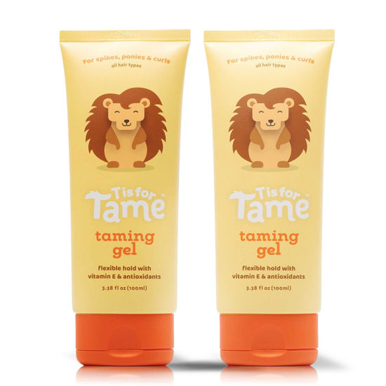 Picture of T is for Tame - Kids Hair Styling Gel, All-Natural Alcohol-Free Hair Gel for Kids & Toddlers, 2023 Launch Date (3.38 Fl Oz Pack of 2)