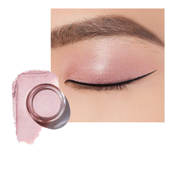 Picture of Oulac Nude Pearl Cream Eyeshadow also for Highlighter Shimmer Eye Shadow Waterproof&Long Lasting with Moisturizing Formula Blendable Shimmer Eye Make-up,Vegan & Cruelty-Free,6g, P03