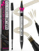 Picture of iMethod Eyebrow Pen - Eyebrow Pencil Magical 2-in-1 Eye Brow Pencils for Women with 4-Fork-Tip & Precise Brush-Tip Create Natural Hair-Like Brows, Last All-Day, Microblading Eyebrow Pen, Light Brown