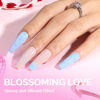 Picture of MelodySusie Thick Blue Gel Nail Polish,0.5fl oz Macaron Blue Color Soak Off UV LED Spring Summer Baby Blue Gel Polish Gift for Women Nail Art Manicure Salon DIY Nail Design Decoration at Home-253