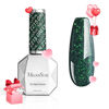 Picture of MelodySusie Green Glitter Gel Nail Polish,Sparkle Green 0.5 Fl Oz Soak Off UV LED Christmas Green Glitter Gel Polish Gift for Women Nail Art Manicure Salon DIY Nail Design Decoration at Home-z215