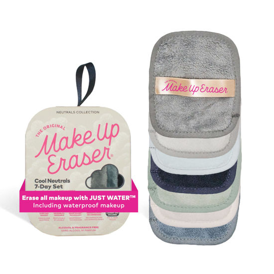 Picture of The Original MakeUp Eraser, 7-Day Set, Erase All Makeup with Just Water, Including Waterproof Mascara, Eyeliner, Foundation, Lipstick, Sunscreen, and More! Cool Gal Neutrals, 7ct.