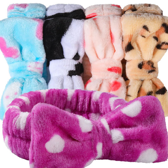 Picture of Teenitor Makeup and Spa Headbands, Bow Headbands for Women's Skincare and Face Washing