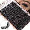 Picture of Geeneiya Volume Lash Clusters Eyelash Clusters DIY Lash Extension D Curl Eyelash Extensions,10-14mm Eye Corner Individual Eyelashes and 16-18MM Cluster Lashes