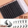 Picture of Geeneiya Cluster Eyelash Extensions with Bottom Lash Clusters 10-20mm DIY Lash Extension Wispy Volume Eyelash Clusters and Manga Spike Under Lashes for Beginners