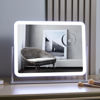 Picture of HIEEY Vanity Mirror with Lights, Lighted Makeup Mirror, Three Color Lighting Modes, and 5X Magnification Mirror, Smart Touch Control, 360°Rotation (15.7in, White,Gift Box)