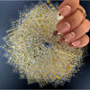 Picture of 30 Sheets Gold Nail Art Stickers 3D Self-Adhesive Nail Decals Gold Line Star Nail Stickers for Acrylic Nails Gold Leaf Diamond Nail Supplies for Women