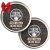 Picture of Viking Revolution Spiced Vanilla Beard Balm - Beard Butter with Argan Oil, Beard Softener for Men with Jojoba Oil - Beard Moisturizer for Men with Beeswax - Beard Wax for Men (2oz, 2 Pack)
