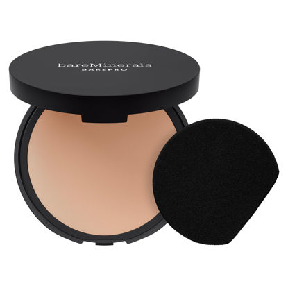 Picture of bareMinerals Barepro 24HR Skin-Perfecting Powder Foundation, Matte Pressed Powder Foundation Full Coverage with Plant-Based Squalene, Oil Control, Vegan - Light 25 Cool