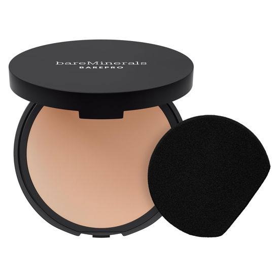Picture of bareMinerals Barepro 24HR Skin-Perfecting Powder Foundation, Matte Pressed Powder Foundation Full Coverage with Plant-Based Squalene, Oil Control, Vegan - Light 25 Cool