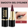 Picture of evpct 1Pcs Dark Red Gel Eyeliner Pencil Eye Black Face Paint Stick Makeup Set Waterproof Matte Cream Crayon Eyeliner Pencil Set Cat Eye Liners Eyeshadow Guide delineador de ojos contra el agua