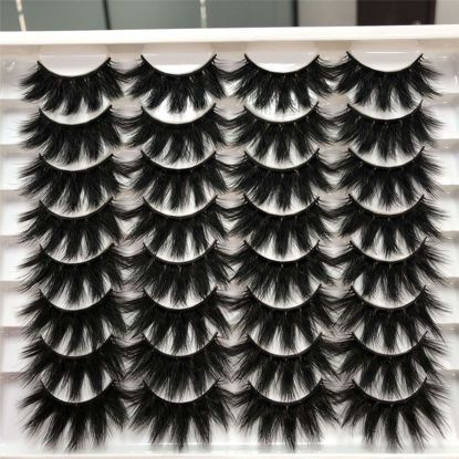 Picture of ALICROWN Dramatic Eyelashes Fluffy Mixed False Lashes Lightweight Handmade Soft Volume 16 Pairs Faux Mink Lashes Pack