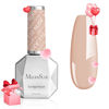 Picture of MelodySusie Thick Nude Gel Nail Polish,0.5fl oz Nude Peach Soak Off UV LED Sand Nude Gel Polish Gift for Women Nail Art Manicure Salon DIY Nail Design Decoration at Home-110