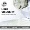 Picture of MelodySusie White Glitter Gel Polish, 15ml Translucent Jelly Glitter White Nail Polish Sparkle Gel Color Z053, Soak Off UV LED Nail Lamp Nail Art Starter Manicure DIY at Home 0.5 Fl Oz