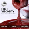 Picture of MelodySusie Christmas Red Glitter Gel Nail Polish,0.5fl oz Red Soak Off UV LED Sparkle Shiny Red Gel Polish Christmas Gift for Women Nail Art Manicure Salon DIY Nail Design Decoration at Home-z021