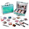 Picture of Color Nymph Beginner Makeup Kits For Teens With Train Case Included Full Makeup Kit Eyeshadow Palette Blushes Bronzer Highlighter Lipstick Brushes Mirror (Green)