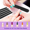 Picture of Emery Board Nail Files (24 Pack), 100/180 Grit Wooden Nail File for Natural Nails, 7 Inches Emory Filers Manicure Tool Set Disposable Nail File for Home Salon Black