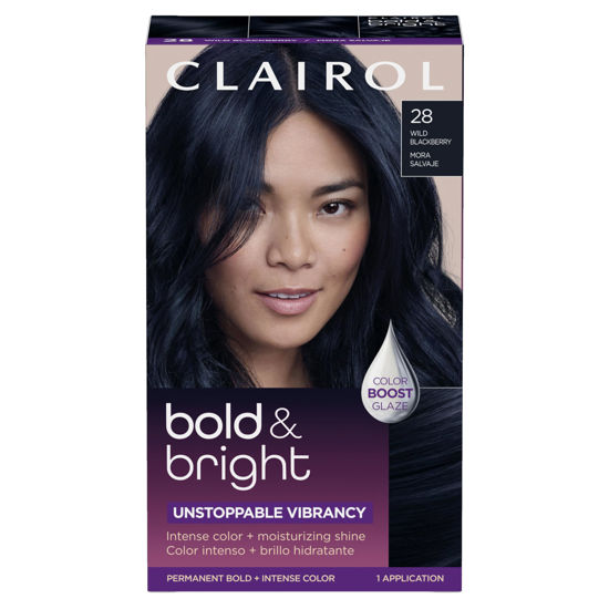 Picture of Clairol Bold & Bright Permanent Hair Dye, 28 Wild Blackberry Hair Color, Pack of 1